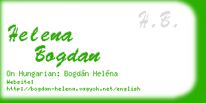 helena bogdan business card