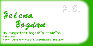 helena bogdan business card
